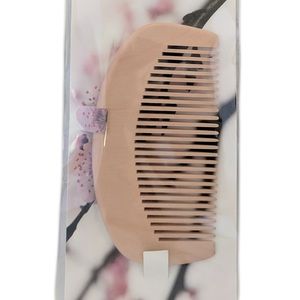 Japanese Traditional Carved Peach Wood Hair Comb